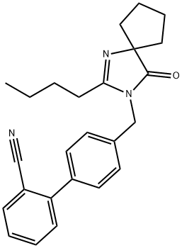 4-[(2-丁基-4-氧-1,3-二氮杂螺环[4.4]壬-1-烯-3-基)甲基]联苯-2-甲腈