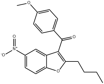 2-丁基-3-(4-甲氧基苯甲酰基)-5-硝基苯并呋喃 141627-42-1