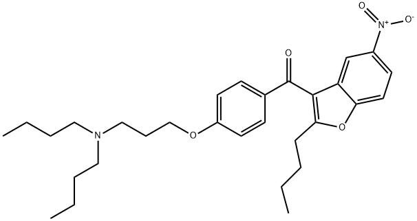 (2-丁基-5-硝基-3-苯并呋喃基)[4-[3-(二丁基氨基)丙氧基]苯基]甲酮 141645-23-0