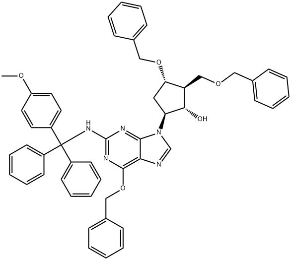 (2R,3S,5S)-3-苄氧基-5-[2-[[(4-甲氧基苯基)二苯基甲基]氨基]-6-苄氧基-9H-嘌呤-9-基]-2-苄氧基甲基环戊醇