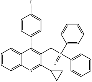 2-环丙基-4-(4-氟苯基)-3-喹啉甲基二苯基氧膦 146578-99-6