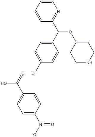 4-[(4-氯苯基)-2-吡啶基甲氧基]哌啶对硝基苯甲酸盐 161558-45-8