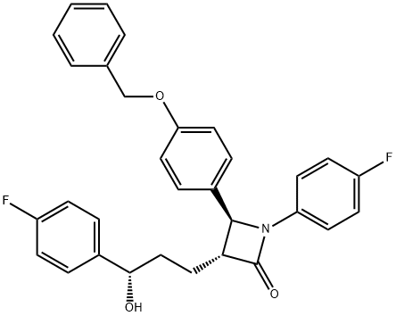 (3R,4S)-1-(4-氟苯基)-3-[(3S)-3-(4-氟苯基)-3-羟基丙基]-4-[4-(苯甲氧基)苯基]-2-氮杂环丁酮 163222-32-0