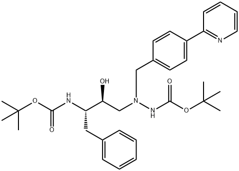 2-[(2S,3S)-3-[[(叔丁氧基)羰基]氨基]-2-羟基-4-苯基丁基]-2-[[4-(2-吡啶基)苯基]甲基]肼羧酸叔丁酯 198904-86-8