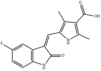 5-((Z)-(5-氟-2-氧代吲哚烷-3-亚基)甲基)-2,4-二甲基-1H-吡咯-3-羧酸