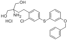2-氨基-2-[2-[2-氯-4-[[3-(苄氧基)苯基]硫]苯基]乙基]-1,3-丙二醇盐酸盐 509088-69-1