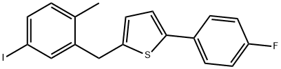 2-(4-氟苯基)-5-[(5-碘-2-甲基苯基)甲基]噻吩 898566-17-1